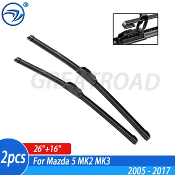 Щетки Передних стеклоочистителей для Mazda 5 MK2 MK3 2005-2017 Лобовое стекло 26 