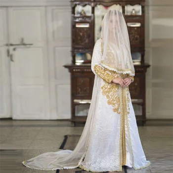 Элегантные Белые вечерние платья Laxsesu Дубай Трапециевидная аппликация Марокканский кафтан 2022 Саудовская Аравия Выпускные платья с длинным рукавом