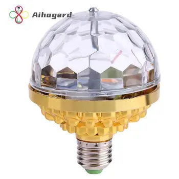 Энергоэффективный светодиодный светильник Прочный хрустальный разноцветный шар с дистанционным управлением, долговечное освещение для дискотеки, завораживающее 6 Вт E27