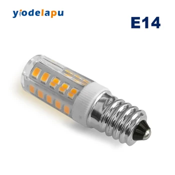 E14 Светодиодная лампа 220V 3W 12V Лампа для холодильника 120V Теплый Белый COB Лампа Для Швейной машины E12 LED Лампа Для холодильника