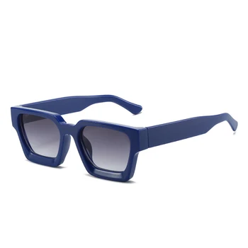 Винтажные модные Квадратные Солнцезащитные очки Женские Мужские Роскошные Брендовые дизайнерские Классические Солнцезащитные очки для женщин UV400 Градиентные оттенки очков