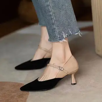 Женская обувь 2023 Удобная и элегантная женская летняя обувь Офисные туфли-лодочки Stilito на высоком каблуке Официальное предложение Слипоны