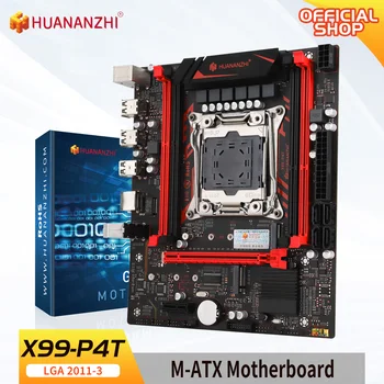 Материнская плата HUANANZHI X99 P4T LGA 2011-3 XEON X99 поддерживает Intel E5 2696 2678 2676 2673 2666 V3 DDR3 RECC Память NVME SATA
