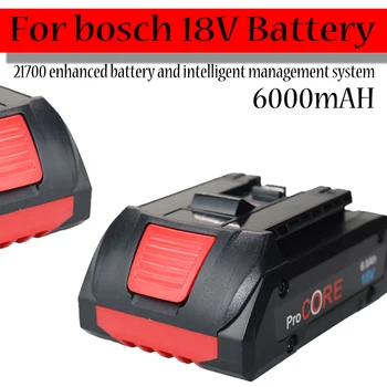 Сменный Аккумулятор Для Электроинструмента 18V 6000mAh Li-Ion Для Bosch GSR18-Li, BAT609, BAT618, BAT609G, BAT618G, 17618, 37618, DGSH181