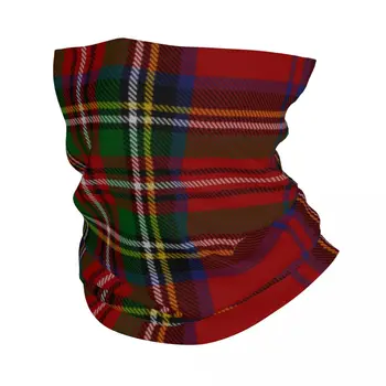 Шотландская бандана в клетку Royal Stewart с принтом Рождественская Маска для лица, шарф, Теплая повязка на голову, езда на велосипеде для взрослых на открытом воздухе
